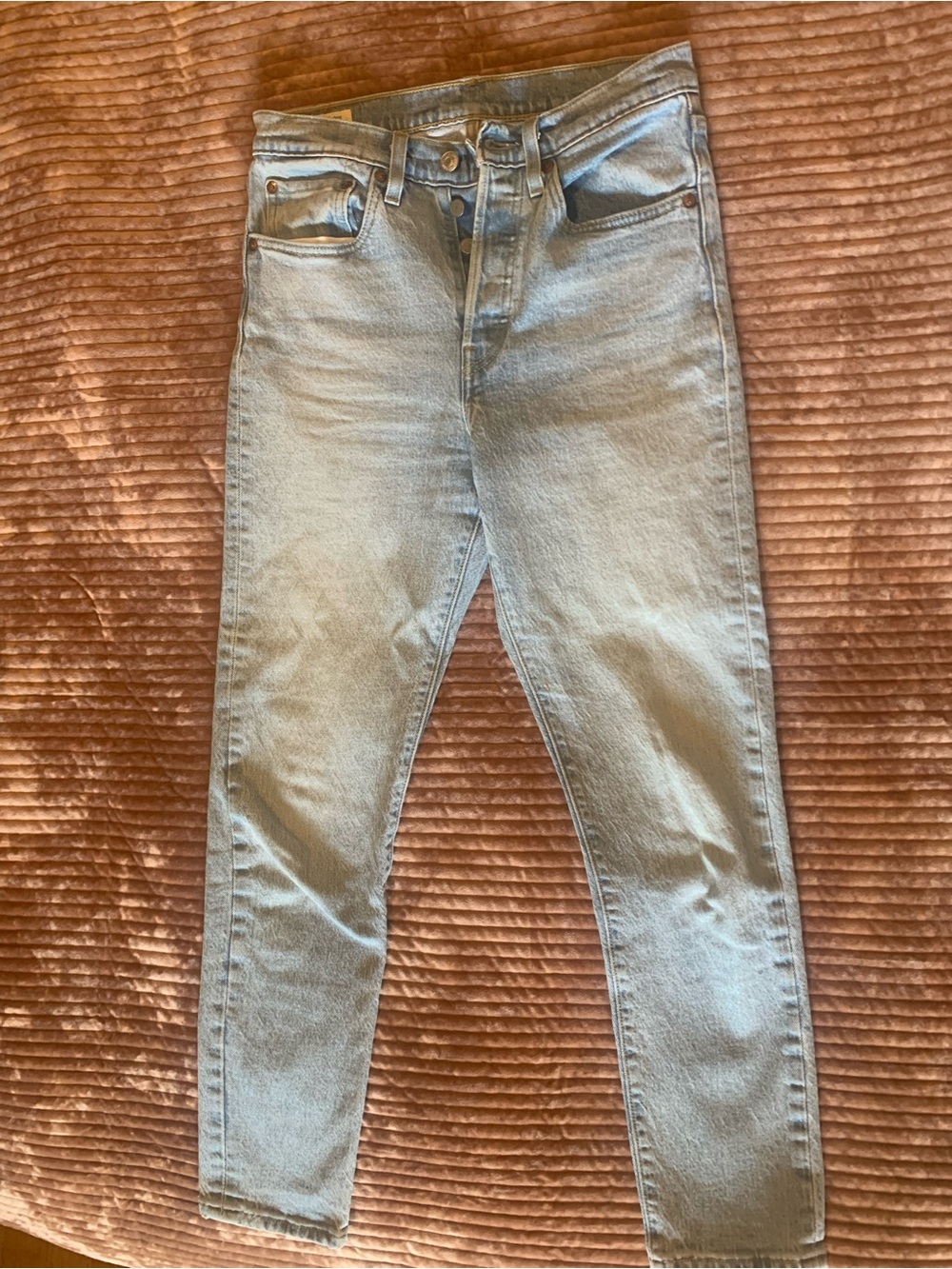 501 S Levi’s Women's Skinny Jeans in Light Blue Wash